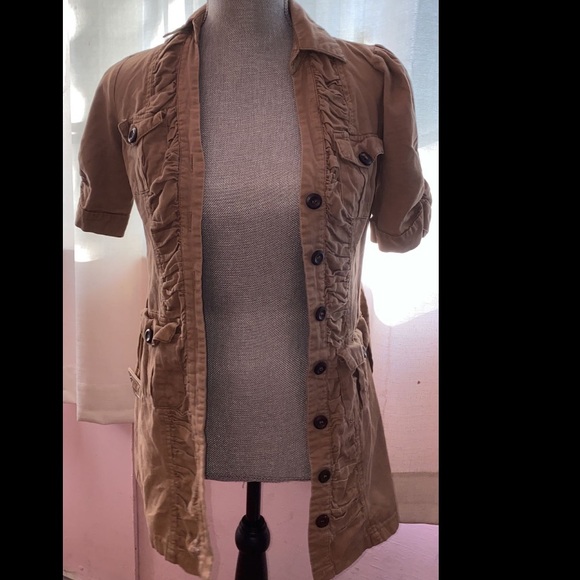 Tan/Brown Rhapsody trench coat - Picture 3 of 6